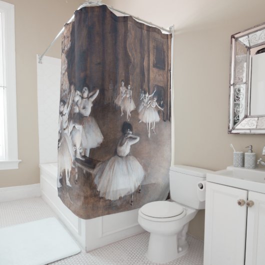 エドガー・デガス – バレエリハーサルステージ シャワーカーテン (インサイチュ)