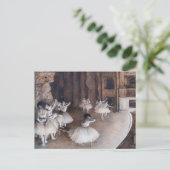 エドガー・デガス – バレエリハーサルステージ ポストカード (スタンド正面)