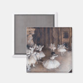 エドガー・デガス – バレエリハーサルステージ マグネット (正面/裏面)