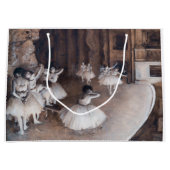 エドガー・デガス – バレエリハーサルステージ ラージペーパーバッグ (正面)