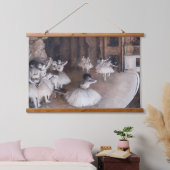 エドガー・デガス – バレエリハーサルステージ 吊り下げ型タペストリー (寝室)