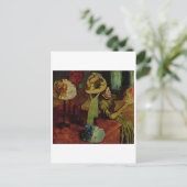 エドガー・デガス – ファッション製品1885女性帽子 ポストカード (スタンド正面)