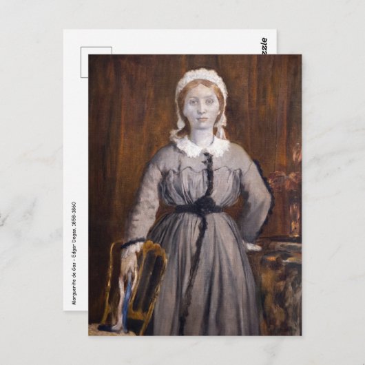 エドガー・デガス – マルゲライト・ド・ガス ポストカード (正面/裏面)