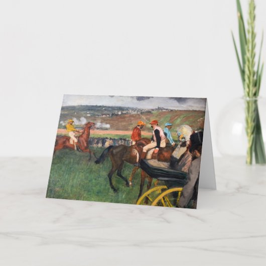 エドガー・デガス – レース カード (正面)