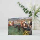 エドガー・デガス – レース ポストカード (スタンド正面)