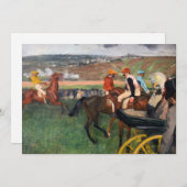 エドガー・デガス – レース 招待状 (正面/裏面)