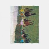 エドガー·デガス·ロングシャン·レース·ホース フリースブランケット (正面)