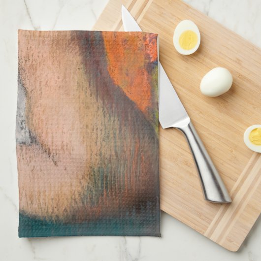 エドガー・デガス – 入浴後、女性の首を拭く キッチンタオル (四つ折り)