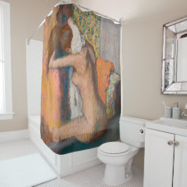 エドガー・デガス – 入浴後、女性の首を拭く シャワーカーテン