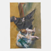 エドガー・デガス – 待機中 キッチンタオル (縦)