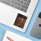 エドガー・デガス – 自画像 シール (ノートパソコンとiPhone)