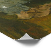 エドガー・デガス – 花瓶の横に座った女性 ポスター (角)