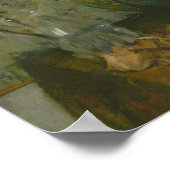 エドガー・デガス – 花瓶の横に座った女性 ポスター (角)