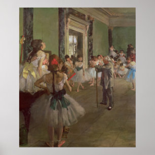 エドガー·デガス 踊りクラス， c.1873-76 ポスター