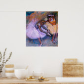 エドガー・デガス – 2人のダンサー1898バレエ・パステルダンス ポスター (キッチン)