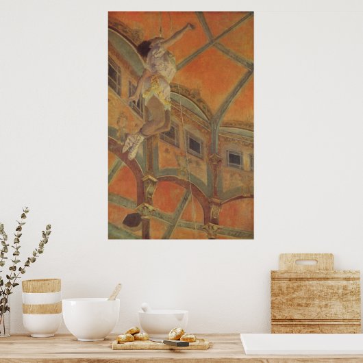 エドガー・デガス – Ms Lala Circus Fernando 1879トラペーズ ポスター (キッチン)