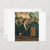 エドガー・デガ歌劇団のオーケストラ ポストカード (正面/裏面)