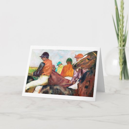 エドガー・デガ騎手と馬 カード (正面)