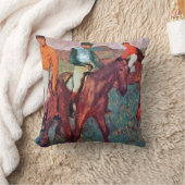 エドガー・デガ騎手と馬 クッション (ブランケット)