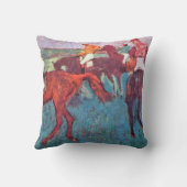 エドガー・デガ騎手と馬 クッション (裏面)