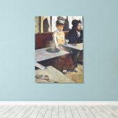 エドガー・デガ |カフェまたはアブサン キャンバスプリント (インサイチュ (ウッドフロア))