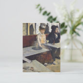 エドガー・デガ |カフェまたはアブサン ポストカード (スタンド正面)