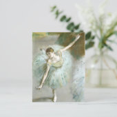 エドガー・デガ・グリーンのダンサー ポストカード (スタンド正面)