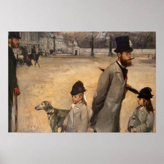 エドガー・デガ |コンコルド広場， 1875 ポスター (正面)