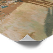 エドガー・デガ |スタンドの前の競走馬 ポスター (角)