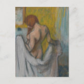 エドガー・デガ |タオルを持つ女性 ポストカード (正面)