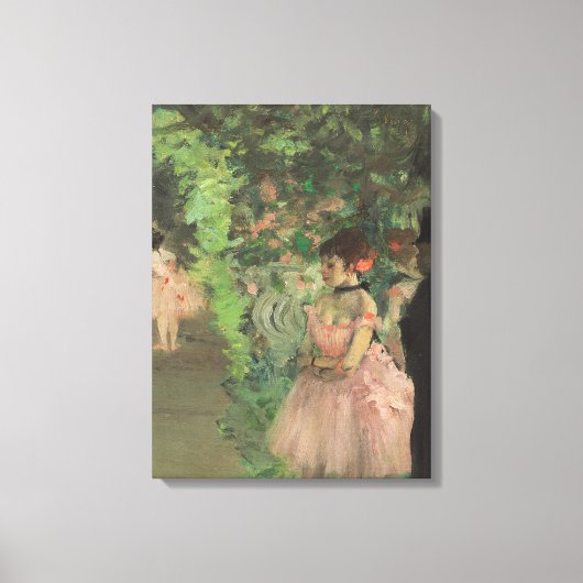 エドガー・デガ |ダンサー1876年~1883年バックステージ キャンバスプリント (正面)