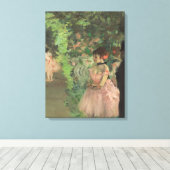 エドガー・デガ |ダンサー1876年~1883年バックステージ キャンバスプリント (インサイチュ (ウッドフロア))