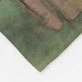 エドガー·デガ-ダンサー、ピンク、緑 フリースブランケット (角)