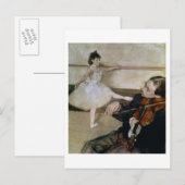 エドガー・デガ |ダンスレッスンc.1879 ポストカード (正面/裏面)