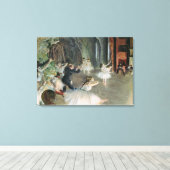 エドガー・デガ |バレエのリハーサルステージ キャンバスプリント (インサイチュ (ウッドフロア))