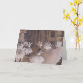 エドガー・デガ |バレエのリハーサルステージ, 1874 カード (黄色い花)