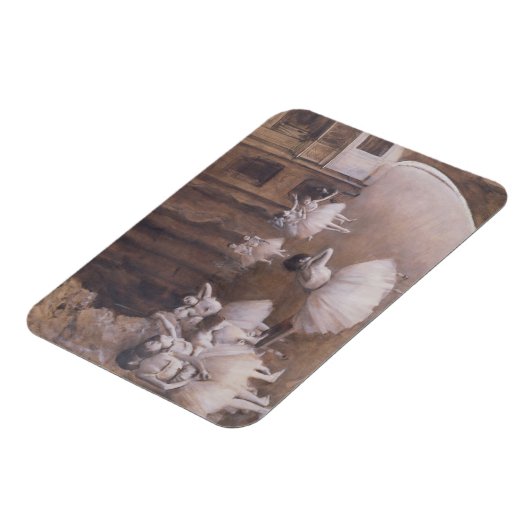 エドガー・デガ |バレエのリハーサルステージ, 1874 マグネット (左側)