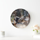 エドガー・デガ・バレエのリハーサル ラージ壁時計 (ホーム)