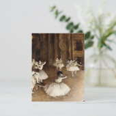 エドガー·デガ-バレエリハーサルオン·ステージ サンキューカード (スタンド正面)