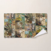 エドガー・デガ・バレエ・ダンサーの絵画とスケッチ バスタオルセット (ハンドタオル)