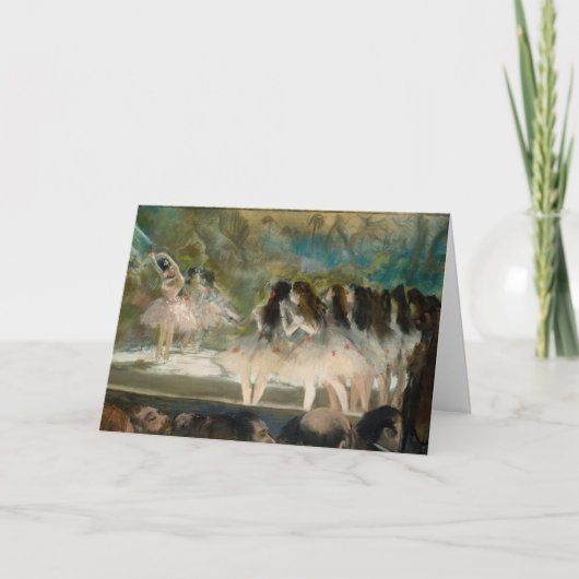 エドガー・デガ – パリ・オペラでのバレエ カード (正面)