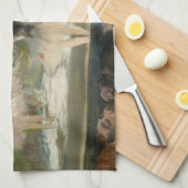 エドガー・デガ – パリ・オペラでのバレエ キッチンタオル (四つ折り)