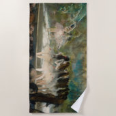 エドガー・デガ – パリ・オペラでのバレエ ビーチタオル (正面)