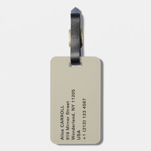 エドガー・デガ – パリ・オペラでのバレエ ラゲッジタグ (裏面縦)