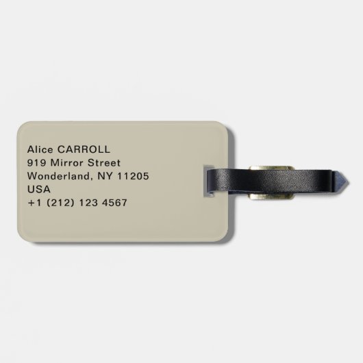 エドガー・デガ – パリ・オペラでのバレエ ラゲッジタグ (裏面横)