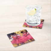 エドガー・デガ・ピンクダンサー スクエアペーパーコースター (インサイチュ)