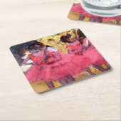 エドガー・デガ・ピンクダンサー スクエアペーパーコースター (アングル)