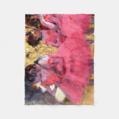 エドガー・デガ・ピンクダンサー フリースブランケット (正面)