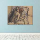 エドガー・デガ |女性が髪を乾かす キャンバスプリント (インサイチュ (ウッドフロア))