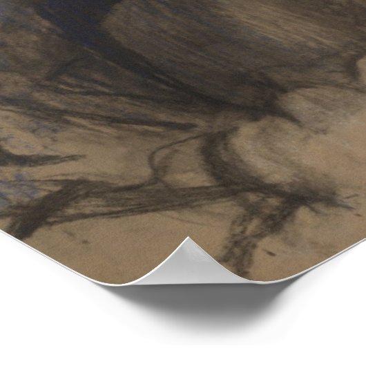 エドガー・デガ |女性が髪を乾かす ポスター (角)